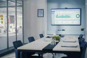 Ett välstädat kontor som har anlitat kontorsstädning