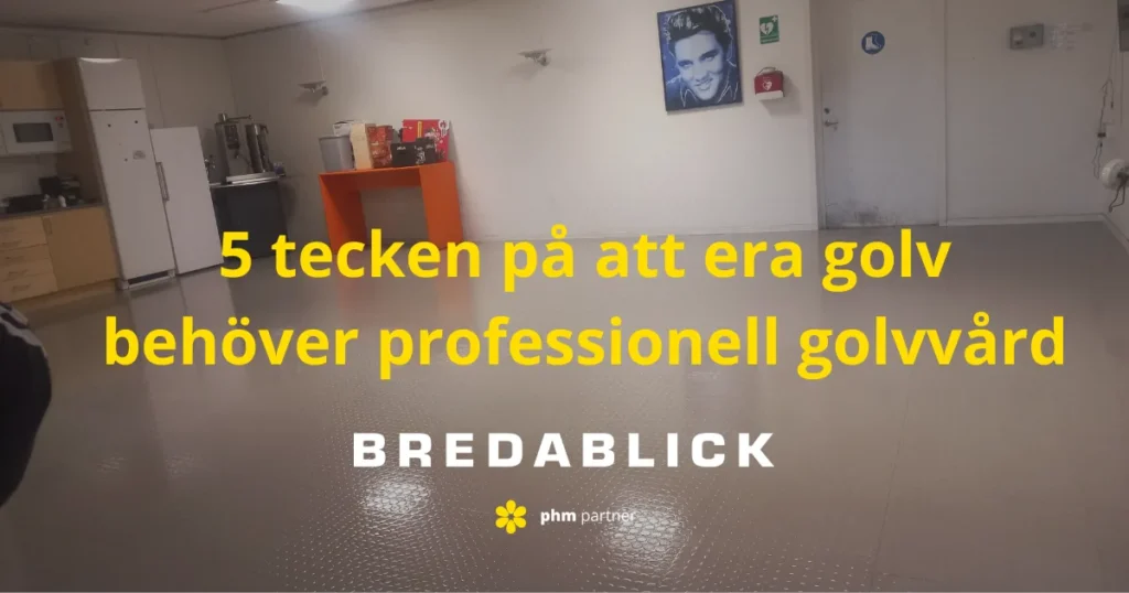 Nystädat golv som Bredablick Facility Services har städat